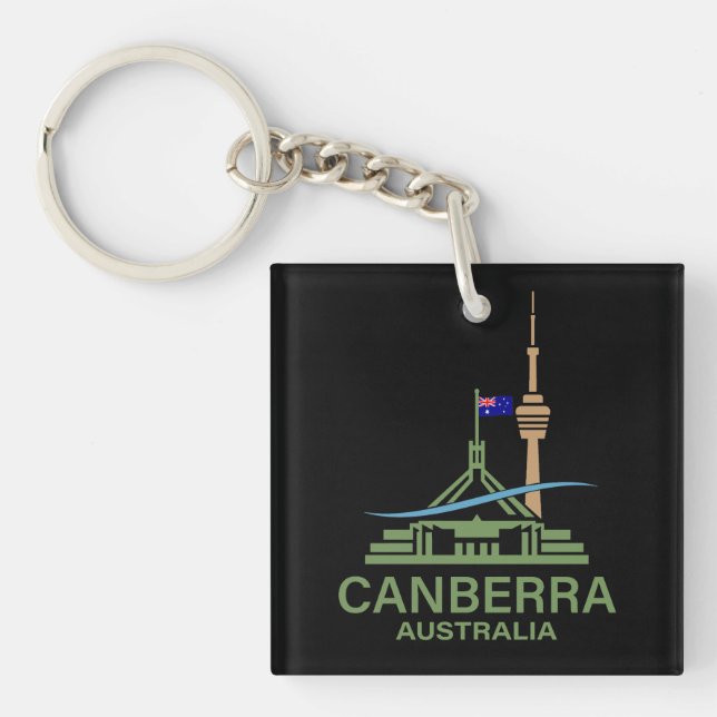 Canberra Australia Key Ring (Front)