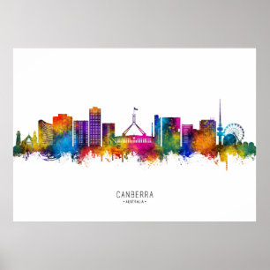 Canberra Australia Skyline Poster