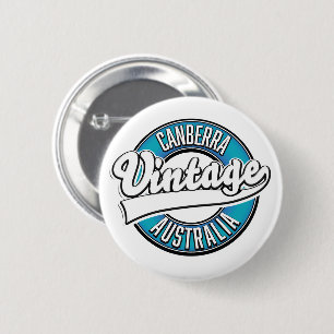 Canberra Australia vintage logo  6 Cm Round Badge