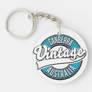 Canberra Australia vintage logo Key Ring