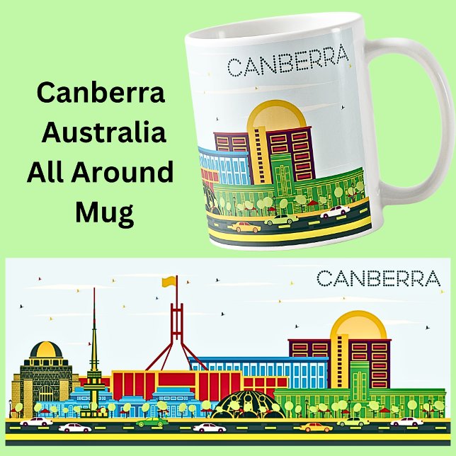 CANBERRA City Illustration Coffee Mug (Creator Uploaded)