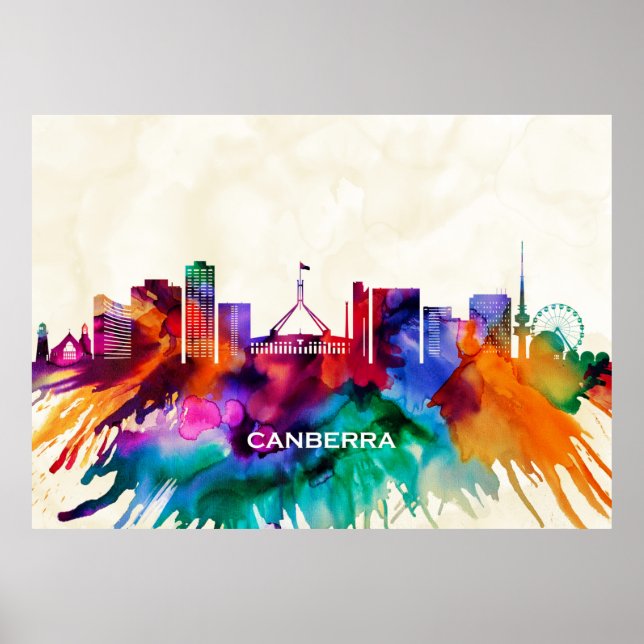 Canberra Skyline Poster (Front)