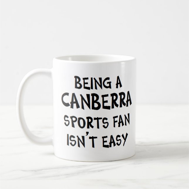 canberra sports fan, being coffee mug (Left)