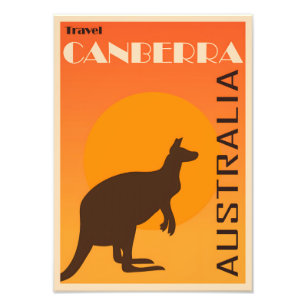Canberra vintage poster