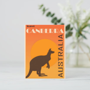 Canberra vintage poster postcard
