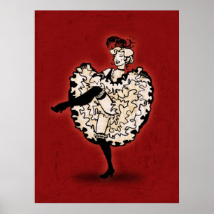 Cancan Dancer Poster