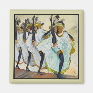 Cancan Dancers Magnet