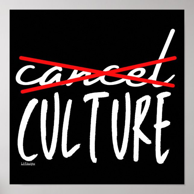 CANCEL CANCEL CULTURE funny sarcastic              Poster (Front)