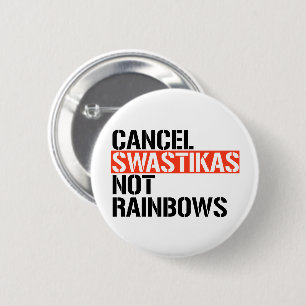 Cancel Fascist Not Rainbows 6 Cm Round Badge