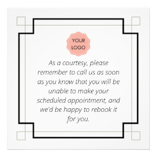 Cancelation notice  photo print