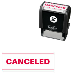 CANCELED Text Template Self-inking Stamp