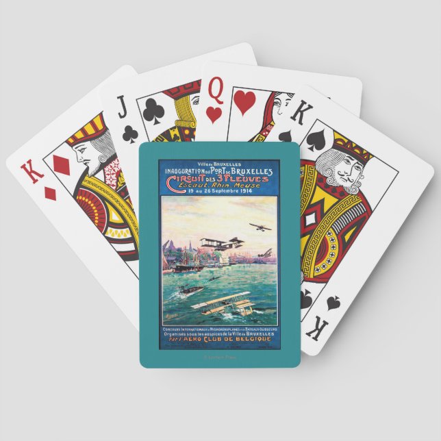 Cancelled Float Plane Promotional Poster Playing Cards (Back)