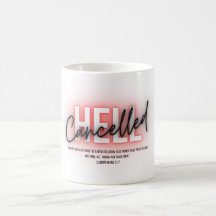 Cancelled Hell scripture Coffee Cup