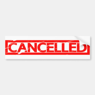 Cancelled Stamp Bumper Sticker