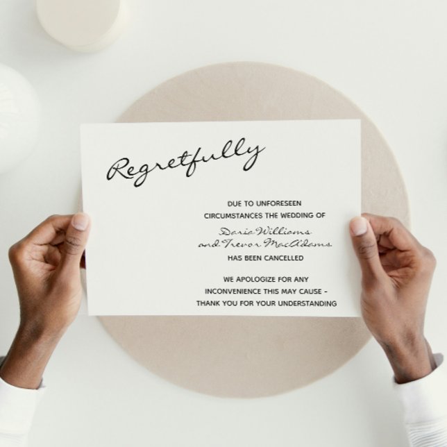 Cancelled Wedding Postcard (Creator Uploaded)