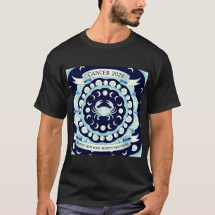 Cancer 2026 Zodiac Mandala   Moon & Water Sign Ast T-Shirt