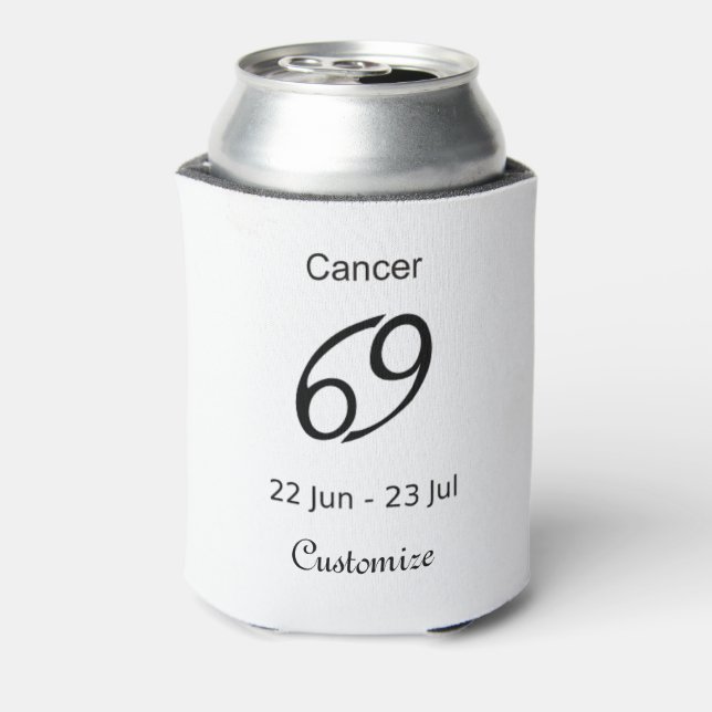Cancer 69 Zodiac Sign Thunder_Cove Can Cooler (Can Back)