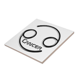 CANCER, Abstract Design of the Zodiac Sign,  Ceramic Tile