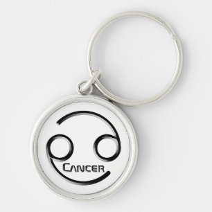 CANCER, Abstract Design of the Zodiac Sign, Key Ring
