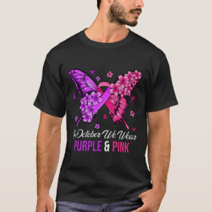 Cancer And Domestic Violence Awareness Butterfly 1 T-Shirt