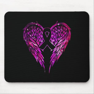 Cancer Angel Wings Breast Cancer And Domestic Viol Mouse Pad