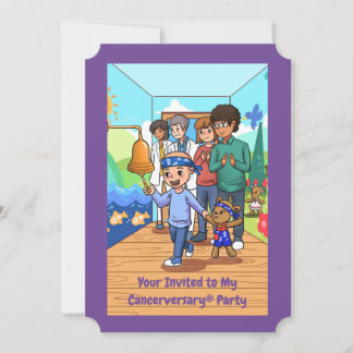 _____ Cancer Anniversary Party Invitations