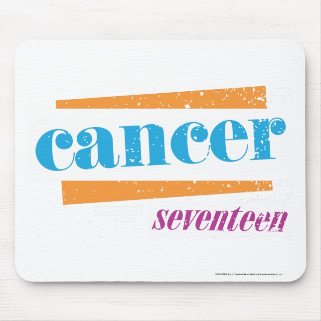 Cancer Aqua Mouse Pad (Front)