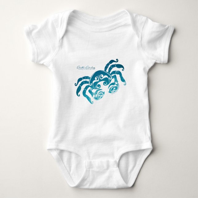 Cancer Astrology Baby Clothes ~ Bodysuit (Front)