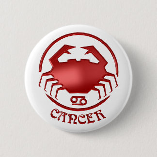 Cancer Astrology Zodiac Sign Crab 6 Cm Round Badge