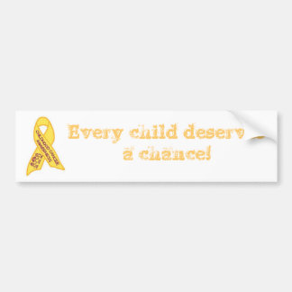 cancer awareness bumper sticker