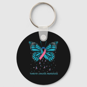 Cancer Awareness Butterfly Key Ring