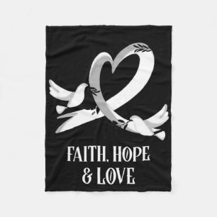 Cancer Awareness Cancer Awareness Month World Canc Fleece Blanket