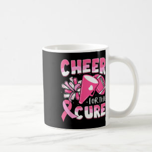 Cancer Awareness Cheer For The Cure Football  Coffee Mug