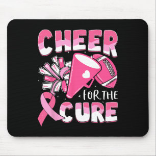 Cancer Awareness Cheer For The Cure Football  Mouse Pad