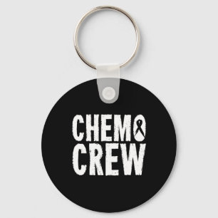 Cancer Awareness Chemo Crew Survivor Gift Key Ring