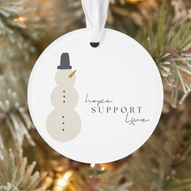 cancer awareness. Christmas Acrylic Ornament (Tree)