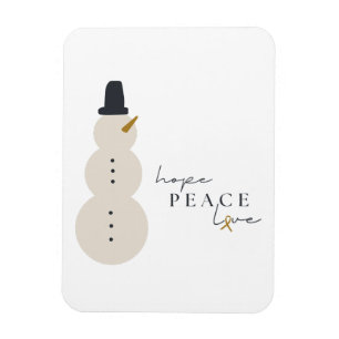 cancer awareness Christmas Flexible Photo Magnet
