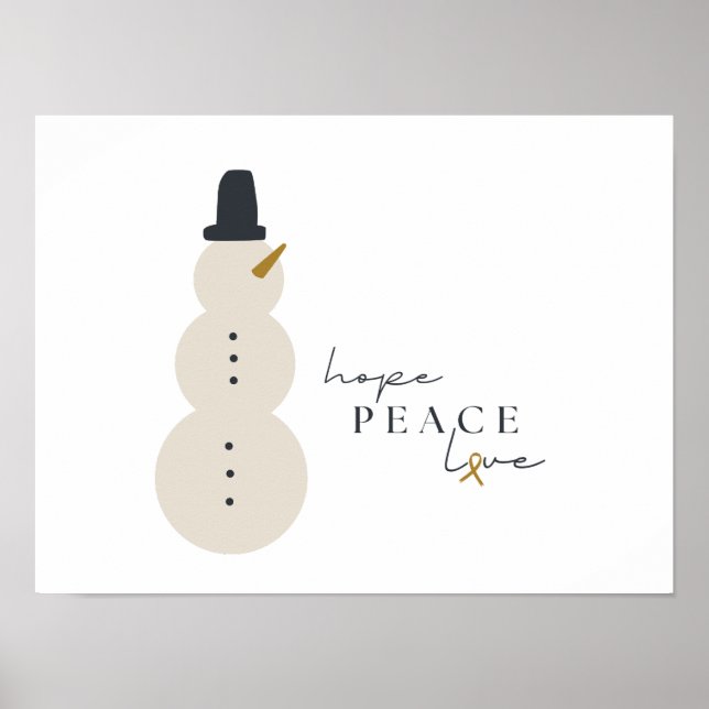 cancer awareness Christmas Holiday Prints Posters (Front)