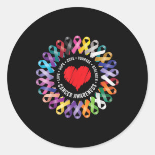 Cancer Awareness Classic Round Sticker
