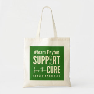 cancer awareness custom name Totes Bags