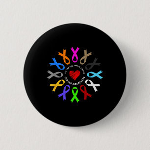 Cancer Awareness - Fight On Cancer 6 Cm Round Badge