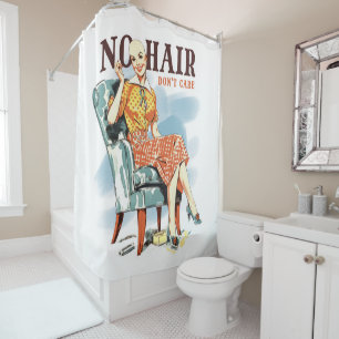 Cancer Awareness for Bald Women Warriors Shower Curtain