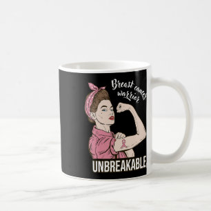 Cancer Awareness For Her Warrior Unbreakable Suppo Coffee Mug