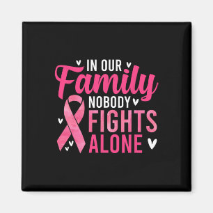 Cancer Awareness - In Our Family Nobody Fights Alo Magnet
