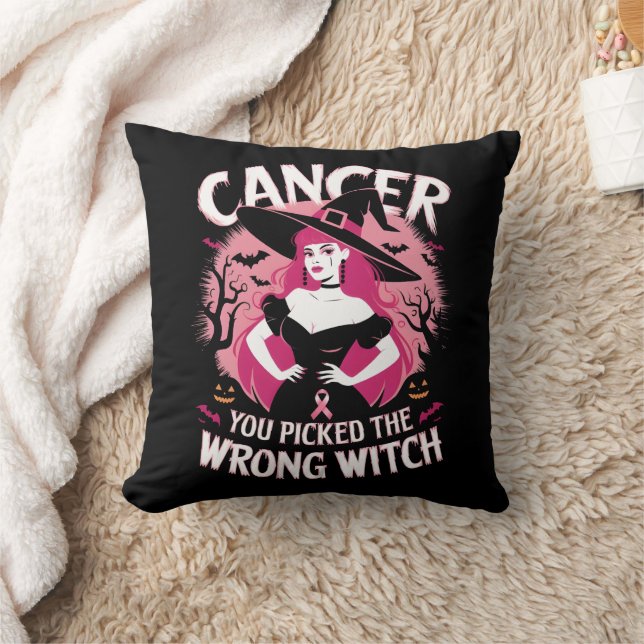 Cancer Awareness Month Outfit, Warrior Witch Cushion (Blanket)