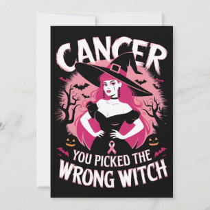 Cancer Awareness Month Outfit, Warrior Witch Thank You Card