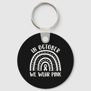 Cancer Awareness Month Rainbow Kids Men & Wome Key Ring