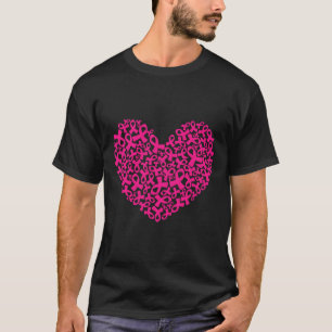 Cancer Awareness Month Ribbon Heart Women Men T-Shirt