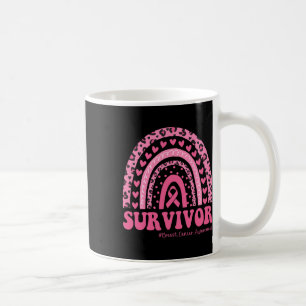 Cancer Awareness Pink Rainbow Breast Cancer Surviv Coffee Mug