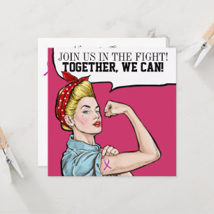 Cancer Awareness - Pink Ribbon Invitation